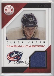 2013-14 Totally Certified Clear Cloth Jerseys Red /100 Marian Gaborik #CL-MG