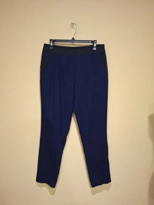 Elie Tahari Wool Stretch Career Pants Tapered Mullberry Blue Women’s 8 - Image 1 of 4