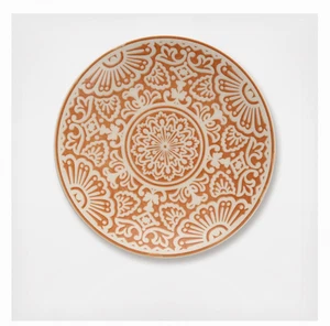 FORTESSA HAVANA ADOBO ORANGE CERAMIC BREAD & BUTTER PLATE SET 4 PCS 6" BRAND NEW - Picture 1 of 5