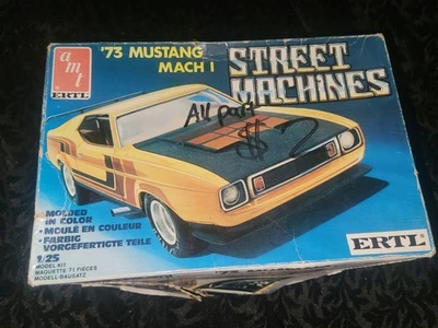NEW Vintage AMT Street Machines 73 Ford Mustang Mach I Model Kit 1/25 - Image 1 of 3