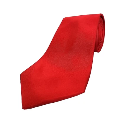 Corbata de lujo Paul Smith roja lisa de seda hecha en Inglaterra 56" x 3,5" Foto 1 de 4