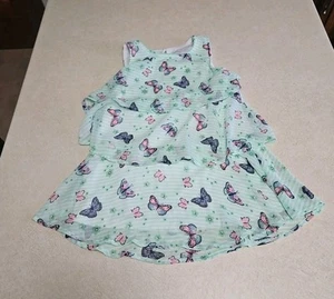 Wonder Nation Layered Chiffon Dress Girls Size 6/6x Ruffle w/ Under Garment - Picture 1 of 5