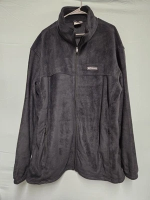Columbia Men's Fleece Jacket 2XT Full Zip Dark Gray - Image 1 of 4