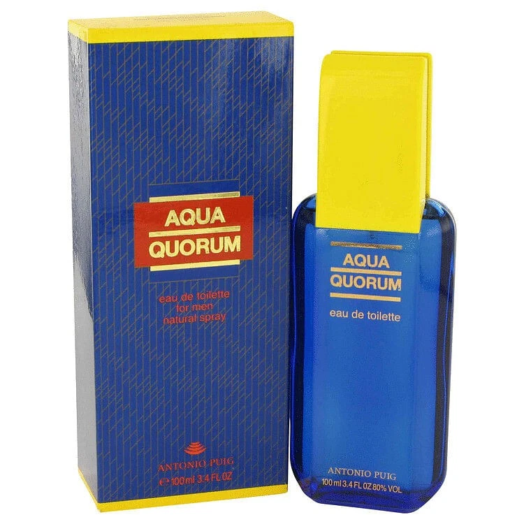Aqua Quorum 3.4 Oz Eau De Toilette Spray by Antonio PUIG for Men