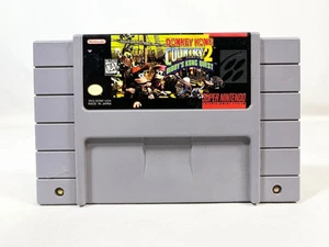 SNES Donkey Kong Country 2 Diddys Quest  Tested Authentic Works Cartridge Only - Picture 1 of 2