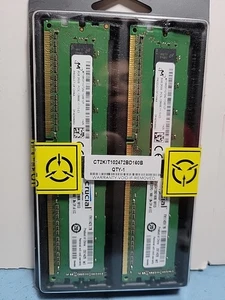 Crucial LOT 8GB DDR3 1600MHz Desktop Memory 2Rx8 1.35V ECC  CT102472BD160B - Picture 1 of 6