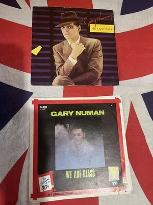 Gary Numan 7” Italian import x 2 We are Glass WEA K 18261/Shes got Claws K 18835 - Image 1 of 3
