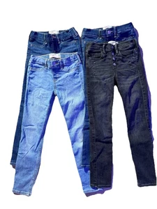 abercrombie girls 7/8 SLIM Pull On Jegging Mid Rise Lot Set Jeans Skinny Pants - Picture 1 of 6