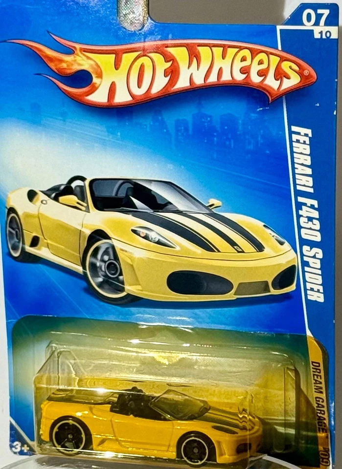 Ferrari F430 Spider (07/10) Dream Garage 2009 Hot Wheels amarillo vibrante *sellado* Foto 1 de 4