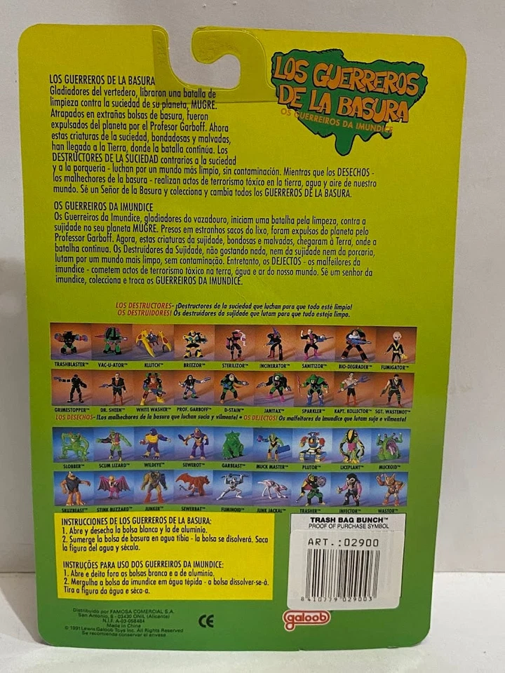 #29 Los guerreros de la basura Galoob vintage figura acción blister sin abrir - Imagen 1 de 1