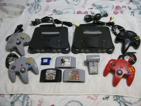 ✅ Nintendo 64/ N64 Console Lot Of 2 - Cords, Controllers, Games etc.  VERY NICE