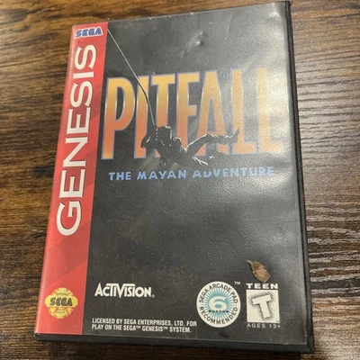 Sega Genesis PITFALL, Box, Game, Manual and Poster CIB - Image 1 of 4