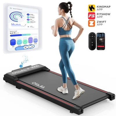 Laufband elektrisch Walking Pad mit Steigung für Zuhause App Bluetooth 120kg APP - Bild 1 von 4