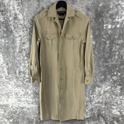 Ralph Lauren Size 4 Black Label Collection Classics Shirt Dress Beige Button - Image 1 of 4