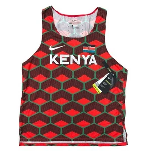 Camiseta sin mangas Nike Team Kenya Aeroswift roja de carreras talla S NUEVA CON ETIQUETAS CV0371-673 Lightwei - Imagen 1 de 2