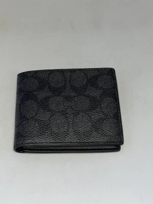 Coach Men’s Id Billfold Wallet In Signature Canvas - Image 1 of 4