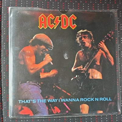 AC/DC – That's The Way I Wanna Rock N Roll 7" vinyl record PROMO 1988 rock - Image 1 of 4