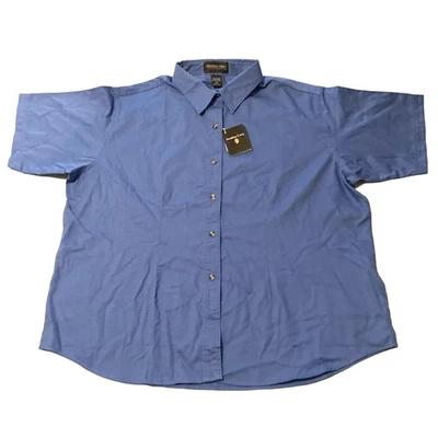 Jonathan Corey Shirt 2XL Blue Button-down Teflon Easy Care Breathable Dad NEW - Image 1 of 4