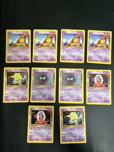 Pokemon Set 2 Card Lot: 4x Abra + 2x Gastly + 2x Jynx + 2x Drowzee - Picture 1 of 4