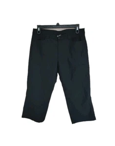 Eddie Bauer Capri Hiking Pants Women's  16 Black Nylon Stretch Pockets  Outdoors - Picture 1 of 8