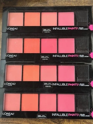 4-Pack: NEW L'Oréal Infallible Paints Blush Set Kit 4 Shades Color 230 (Sealed) - Image 1 of 3
