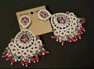 pendientes moda rosa - Imagen 1 de 2