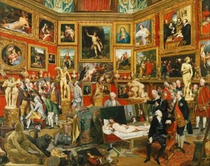 Johan Zoffany - Tribuna of the Uffizi Giclee Canvas Print Various Sizes - Picture 1 of 1
