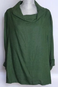 Bryn Walker Long Sleeve Etta Linen Shirt ~ Arborist Green ~ XL~ New NWT $108 - Picture 1 of 4