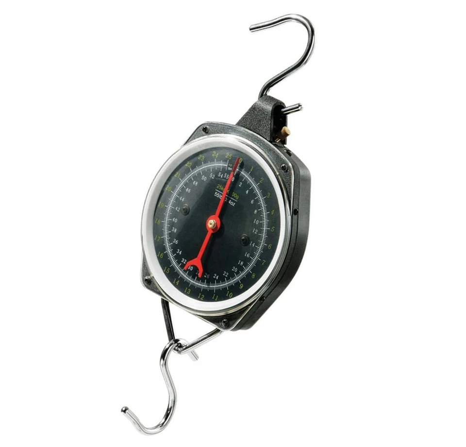 Leeda Heavy Duty Weighing Scales Carp Coarse Fishing Dial Scales 55lb 25kg - Image 1 of 1