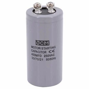 Condensador de arranque de motor 400MDF 250VAC CD60A 400uF 250 VAC arranque 250V 400 MFD UF - Imagen 1 de 2