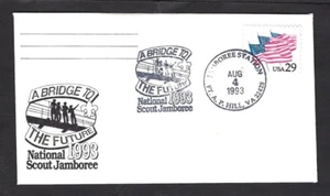 1993 US Boy Scout Jamboree Fort AP Hill Bridge to Future small cover - Picture 1 of 1