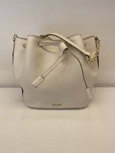 Women's Bally Trainspotting Bone Balm Pebbled Leather Crossbody Bag MSRP $595 - Picture 1 of 7
