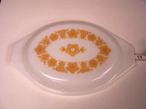 Nice 10.5 Inch Butterfly Gold Oval Casserole Lid - Picture 1 of 1