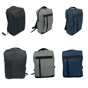 Mochila para portátil Mochila para hombre Bolso escolar de hombro de negocios con USB - Imagen 1 de 17