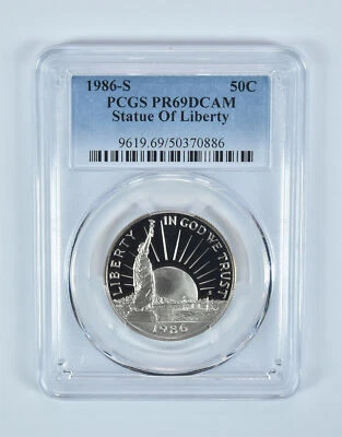 1986-S Statue Of Liberty Commemorative Half Dollar PR69 DCAM PCGS - Image 1 of 4