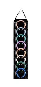 Hanging Headband Storage Organizer With 8 PVC Pockets - Picture 1 of 12