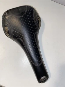 Sattel Selle Italia Bianchi Tri-Matic 2 schwarz Made in Italy Vintage Fahrradsitz - Bild 1 von 9
