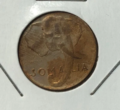 1950/AH1369  Somalia (Italy Mandate)One 1 Centesimo Elephant Coin-KM#1 - Image 1 of 4