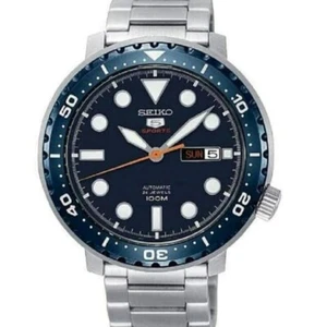 SEIKO 5 Sports SRPC63K1 Bottle Cap Automatic 4R36 Watch Steel Blue 100m Day Date - Picture 1 of 1