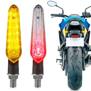 2x Motorrad LED Rücklicht Bremslicht Blinker Universal Quad ATV Roller 12V M10 - Bild 1 von 8