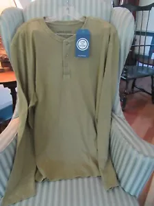 Neu mit Etikett! LIFE IS GOOD MEN L/S SOLID HENLEY IN FATIGUE GREEN (XL)...SO WEICH UND BEQUEM - Bild 1 von 4
