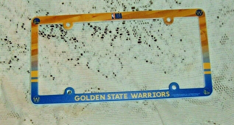 Golden State Warriors Official NBA License Plate Frame Plastic by Wincraft