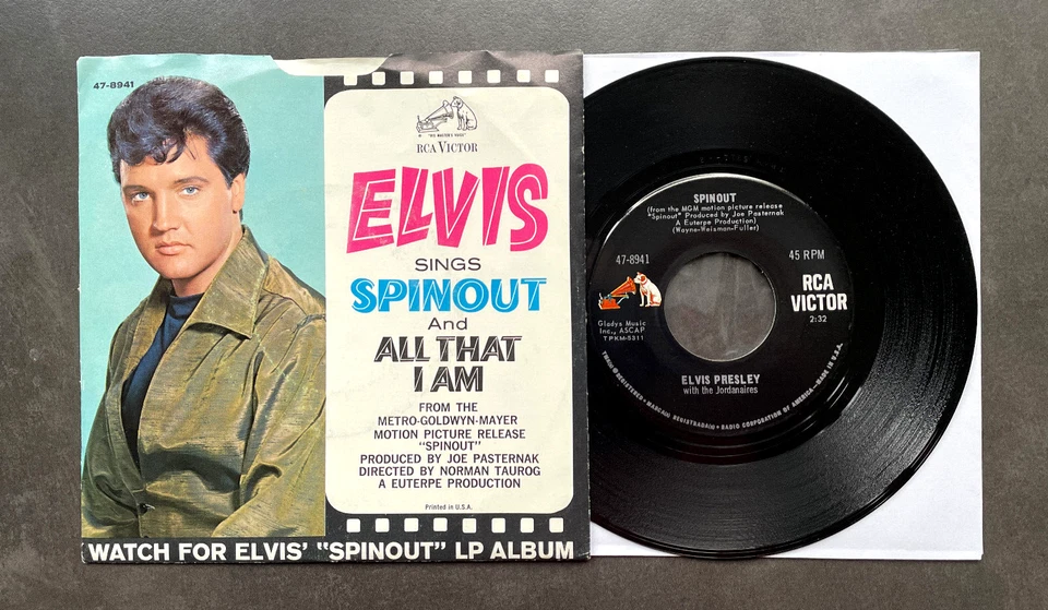 7" Elvis Presley - Spinout - US RCA w/ Pic - Bild 1 von 1