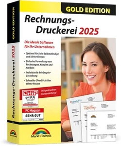 Rechnungs-Druckerei 2025 - Kein Abo - E-Rechnung ZUGFeRD - PC -DVD-ROM - Bild 1 von 9