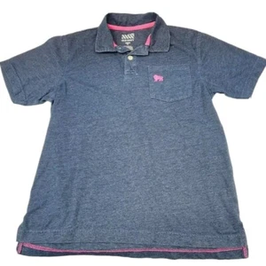 Old Navy Boys Youth Polo Shirt Size M 8 Blue Collared Button  - Picture 1 of 5