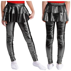 Kids Girls Tights Yoga Trousers Party Pants Athletic Dancewear Sumba Costume - Picture 1 of 64