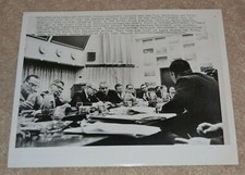 PRESIDENT LYNDON BAINES JOHNSON VINTAGE HAWAII VIETNAM ORIGINAL PRESS PHOTO 