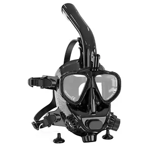 GP381B Vollgesichts-Tauchbrille Anti-Fog-Maske Unterwasseratmung Schnorchelset - Bild 1 von 7