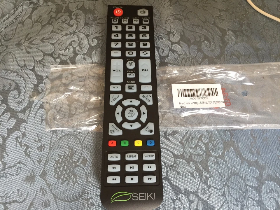 New Original Seiki Remote Control SE540UY04 SE39UY04 X000YMFCD5  - Image 1 of 1