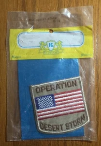 Parche Operación Tormenta del Desierto Bandera de Estados Unidos para Motociclista Motocicleta Chaleco Chaqueta Talla 4" - Imagen 1 de 3